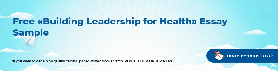 Building Leadership for Health